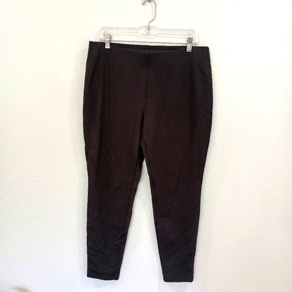 Chico's Black Knit Pull On Leggings